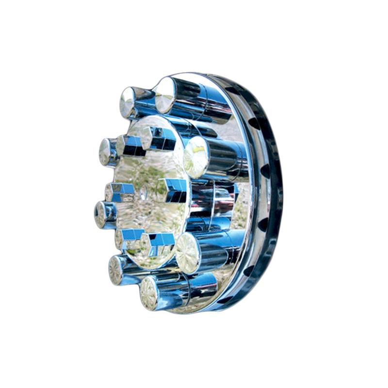 KASONG Chrome ABS Plastic Front Hub Caps Wheel Axle Covers With 33 Mm Screw On Lug - View #5