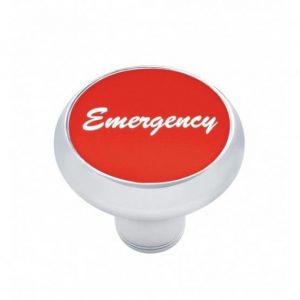 "Emergency" Deluxe Air Valve Knob - Red Aluminum Sticker